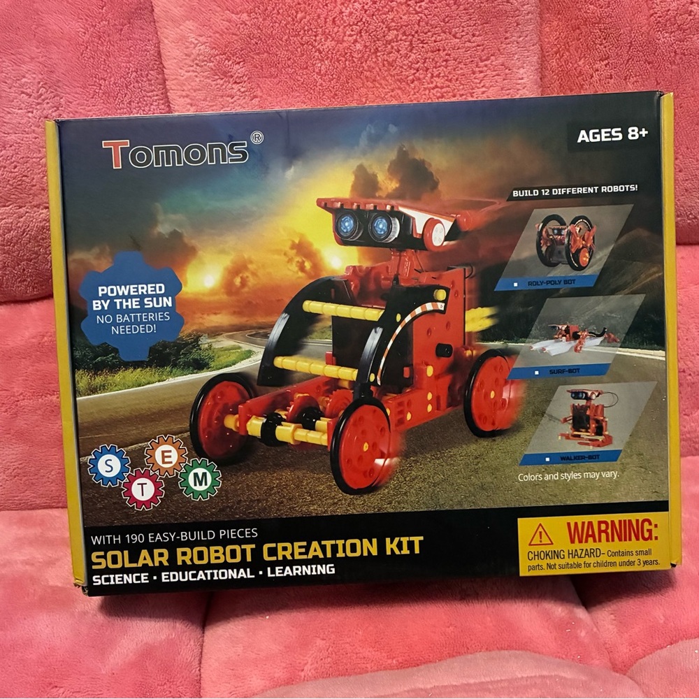 Solar Robot Kit - Red and Black
